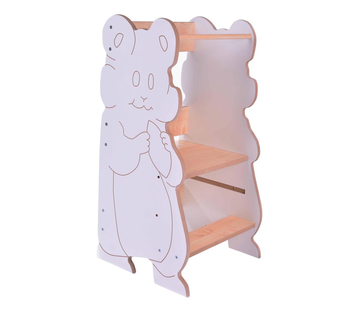 AVETO CZ Tanulótorony HAMSTER fehér/juhar 8590828049340