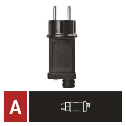 Tápegység összekapcsolható karácsonyi fényfüzérekhez 12W/230V IP44