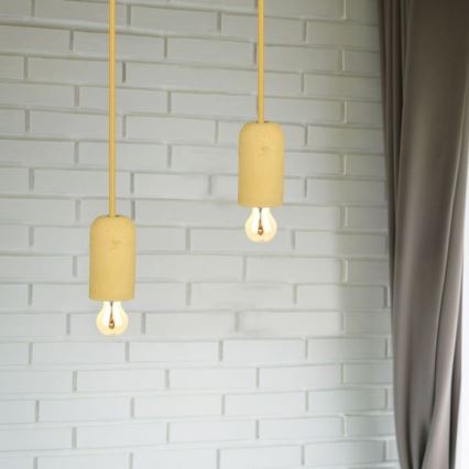 Tápkábel 1xE27/60W/230V beton/bézs