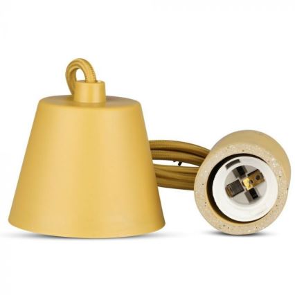 Tápkábel 1xE27/60W/230V beton/bézs