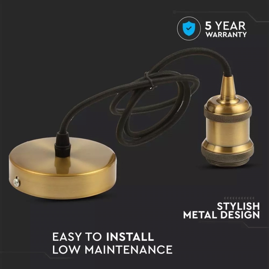 Tápkábel 1xE27/60W/230V