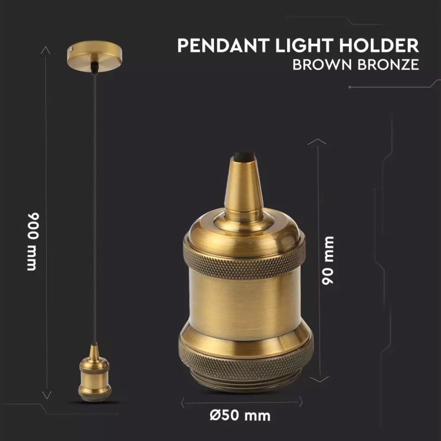 Tápkábel 1xE27/60W/230V