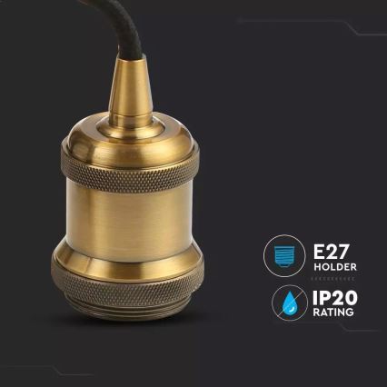 Tápkábel 1xE27/60W/230V