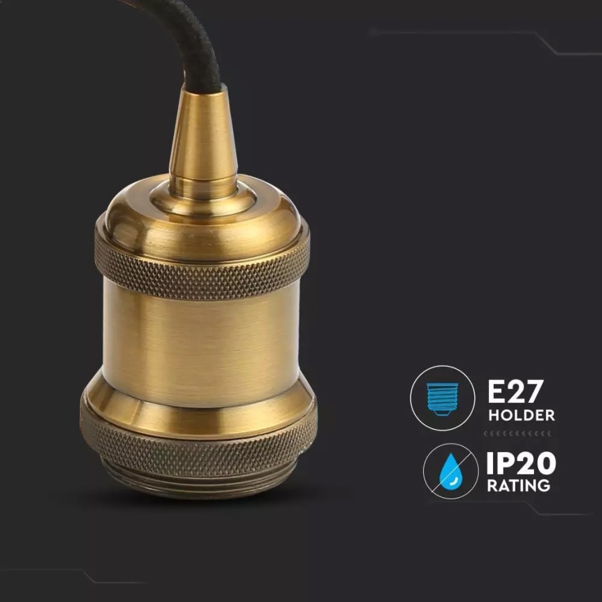 Tápkábel 1xE27/60W/230V