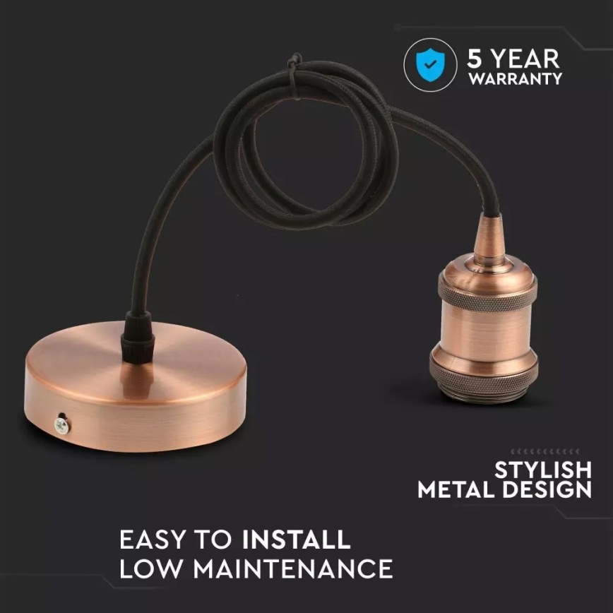 Tápkábel  1xE27/60W/230V