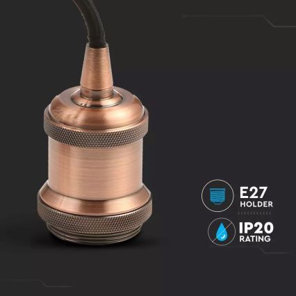 Tápkábel  1xE27/60W/230V