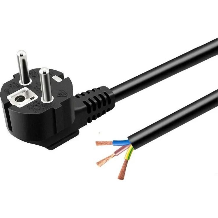 Tápkábel 3 m, 230 V, fekete