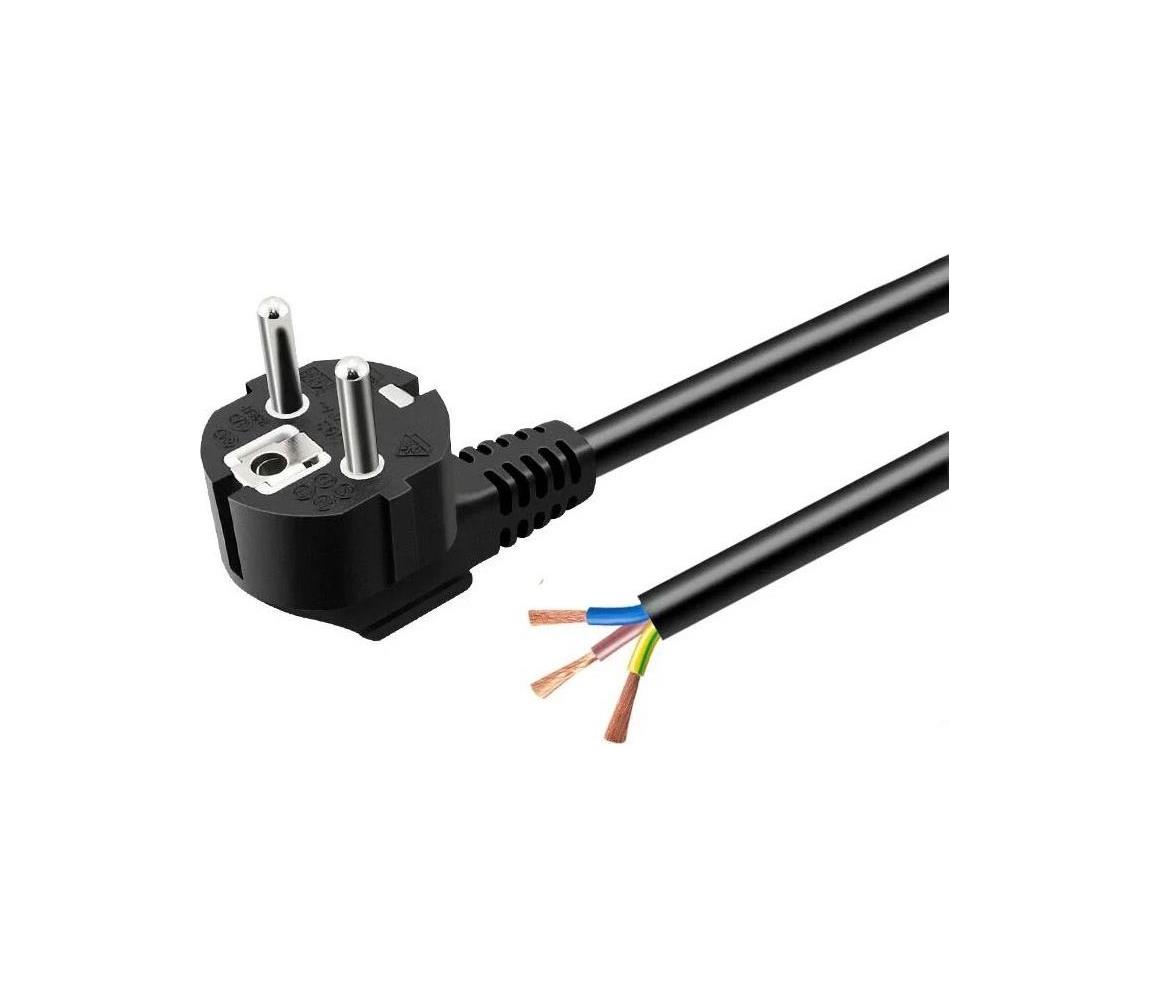 Tápkábel 3 m, 230 V, fekete 5903271845590