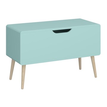 Tároló láda GAIA 50x80 cm türkiz/tölgy