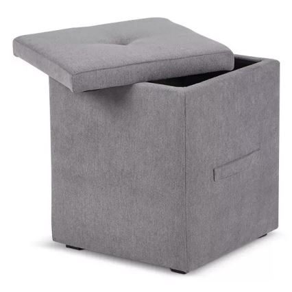 Tároló pad GRIDI 50x41 cm szürke