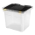 Tárolódoboz 36 l fekete/átlátszó