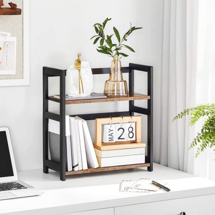 Tárolópolc MARGE barna/fekete