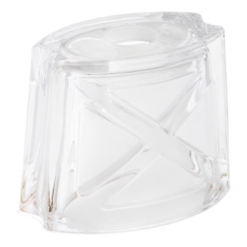 Tartalék üveg csillárhoz E14 10x12 cm fehér