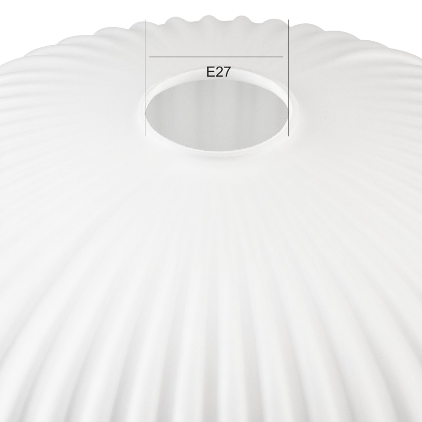 Tartalék üveg csillárhoz HARMA E27 17x30 cm fehér