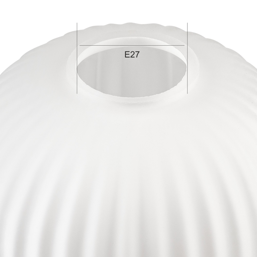 Tartalék üveg csillárhoz HARMA E27 21x14 cm fehér