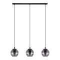 Tartalék üveg csillárhoz zsinóron Eglo ARISCANI 170x155 mm fekete
