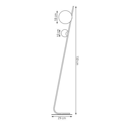 TATU állólámpa 2xG9/8W/230V bézs