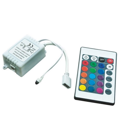 Távirányító RGB LED szalagokhoz 12-24V + vezérlő
