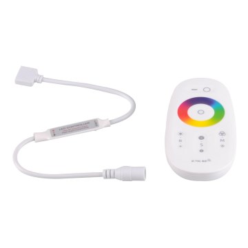 Távirányító RGBW LED szalagokhoz 12-24V 2,4GHz 2xAAA + vezérlő