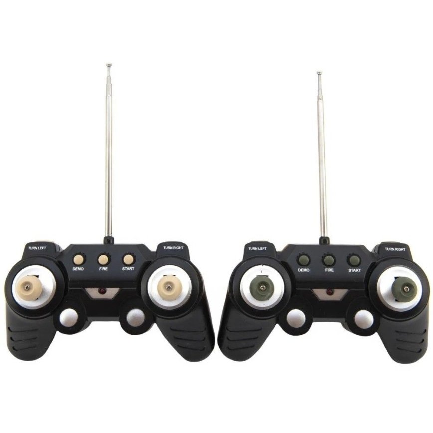 Távirányítós RC tankok — élethű kivitel, 2xAA, terepszínű