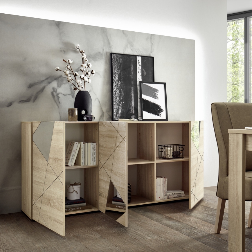 TAVRI komód, sonoma tölgy