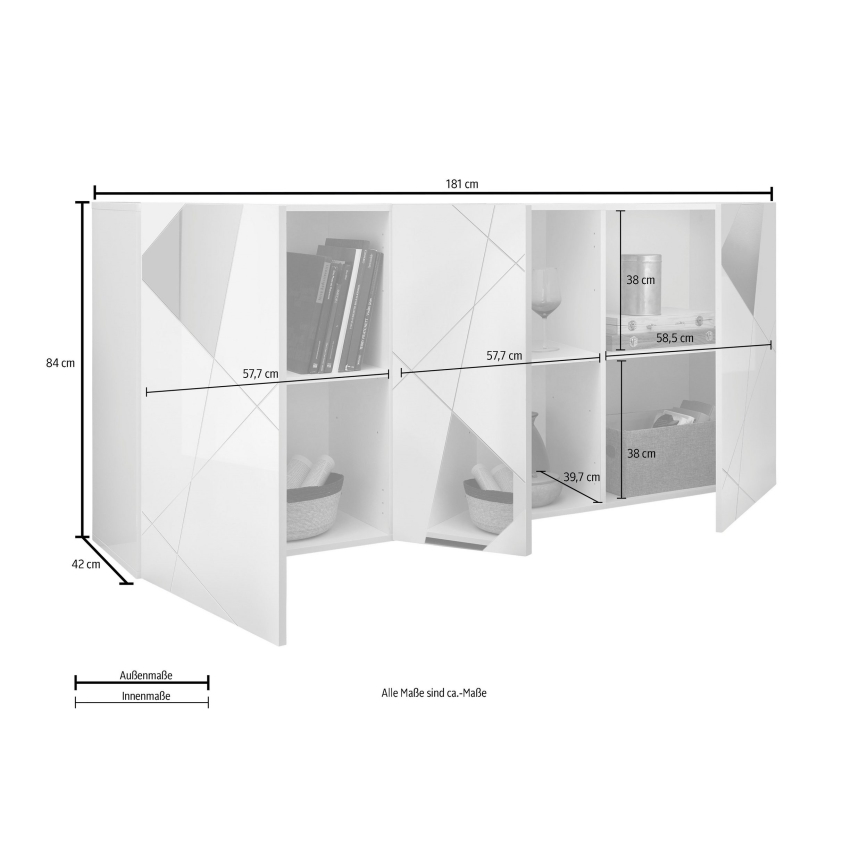 TAVRI komód, sonoma tölgy