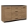 TAYLER komód tölgy craft/fekete