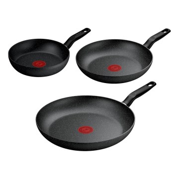 Tefal - 3 részes serpenyőkészlet DARK ESSENTIAL