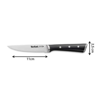 Tefal - SZETT 4x rozsdamentes steakkés ICE FORCE 11 cm, fényes króm/fekete