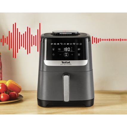 Tefal - 5 l-es EASY FRY SILENCE COAL forrólevegős fritőz 1400-1670W/230V