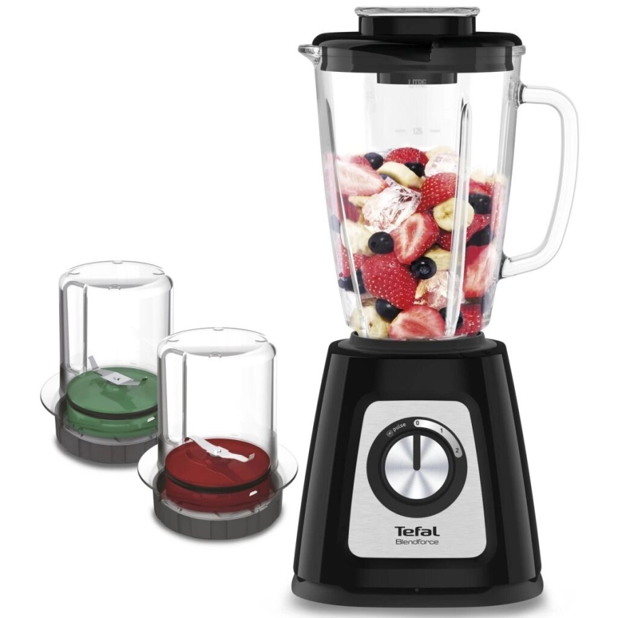 Tefal - Asztali turmixgép BLENDFORCE 800W/230V fekete/rozsdamentes