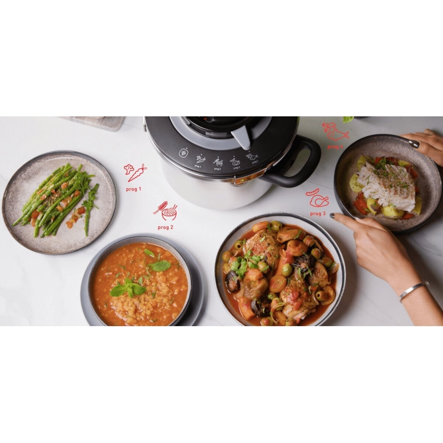 Tefal - CLIPSO+ CHEF 6 l nyomásfőző, rozsdamentes acél