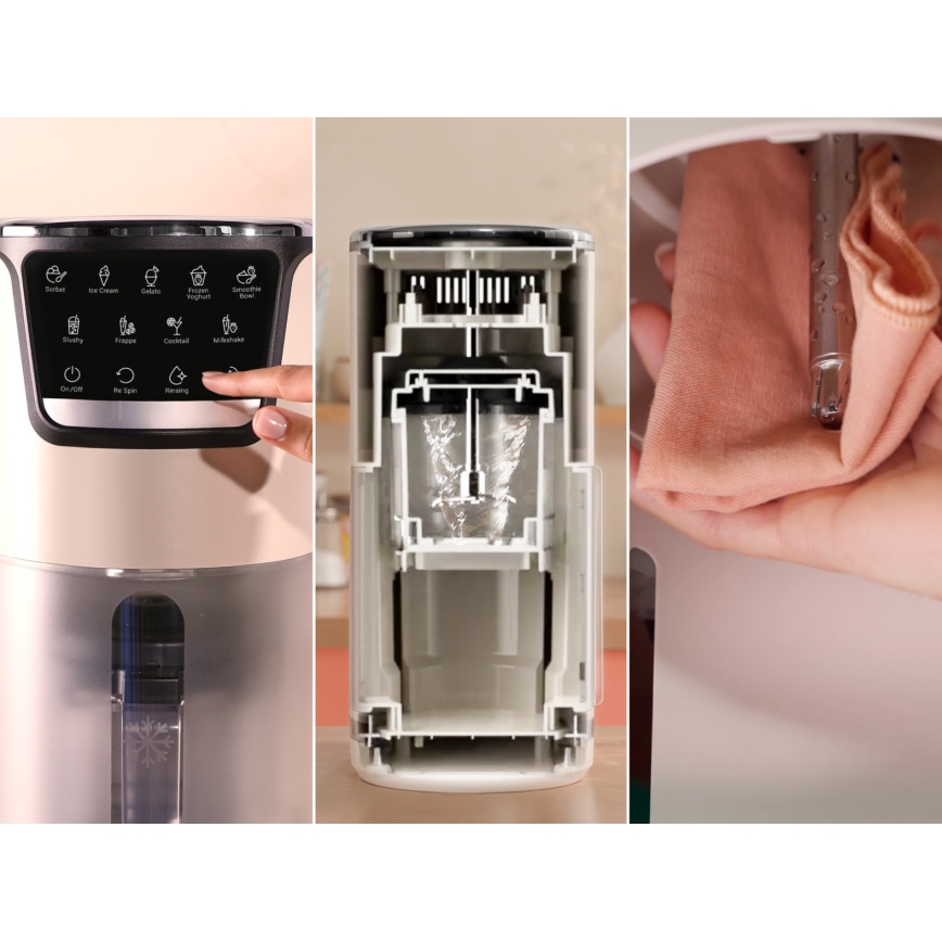 Tefal - DOLCI fagylaltgép 6W/230V 1 l bézs