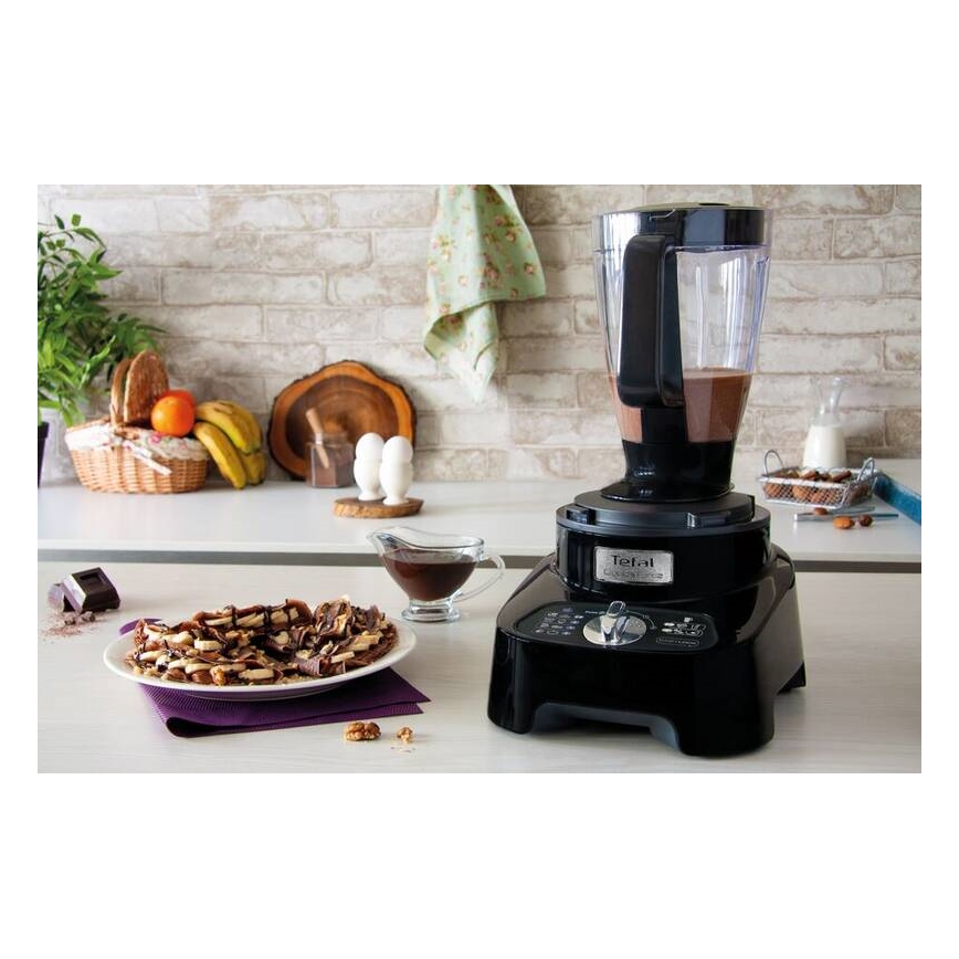 Tefal - Konyhai robotgép DOUBLE FORCE 1000W/230V fekete