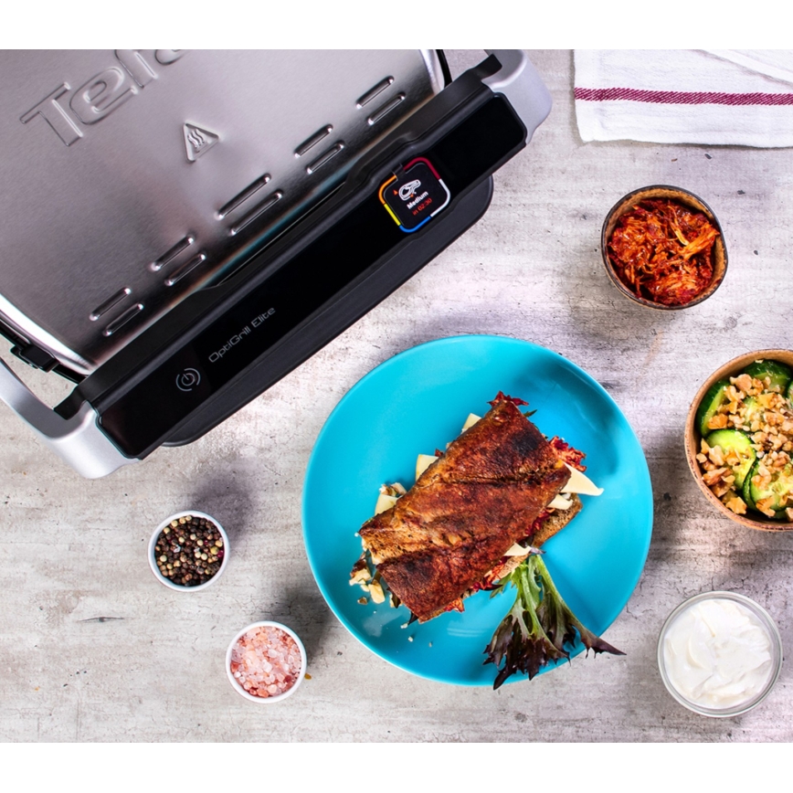 Tefal - Elektromos grillsütő OPTIGRILL ELITE 2000W/230V