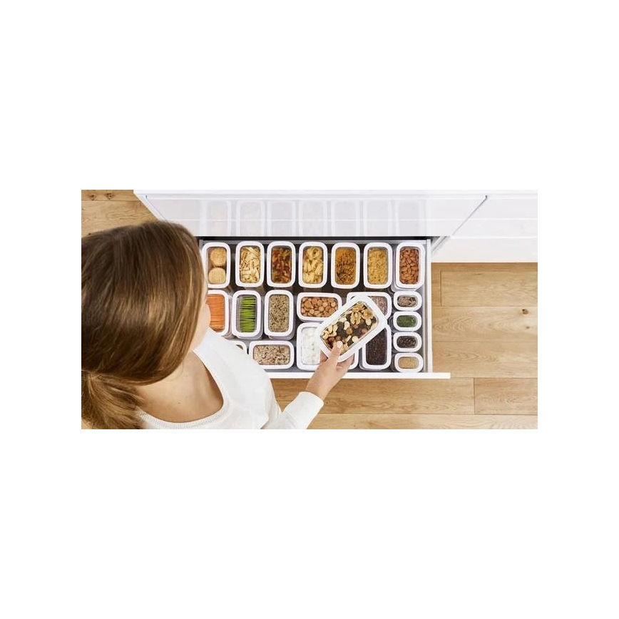 Tefal - Élelmiszer tartó 0,45 l OPTIMA fehér/átlátszó