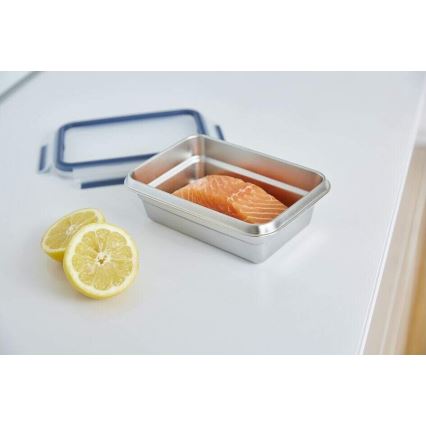 Tefal - Élelmiszer tartó 0,8 l MSEAL STEEL kék/rozsdamentes