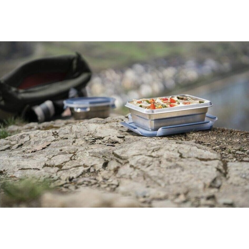 Tefal - Élelmiszer tartó 0,8 l MSEAL STEEL kék/rozsdamentes