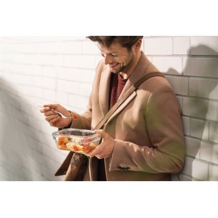 Tefal - Élelmiszer tartó 0,85 l MSEAL GLASS piros/üveg