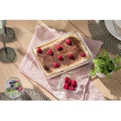 Tefal - Élelmiszer tartó 3 l MSEAL GLASS piros/üveg