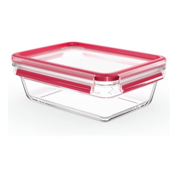 Tefal - Élelmiszerdoboz 1,3 l MSEAL GLASS piros/üveg