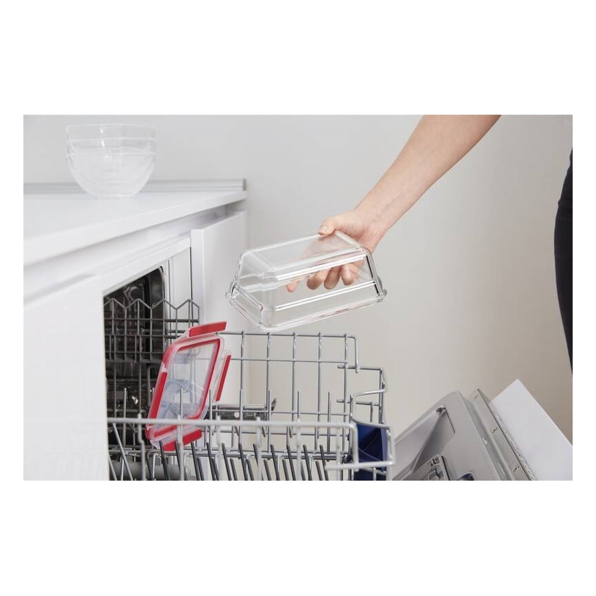 Tefal - Élelmiszertároló doboz 0,85 l MSEAL GLASS piros/üveg