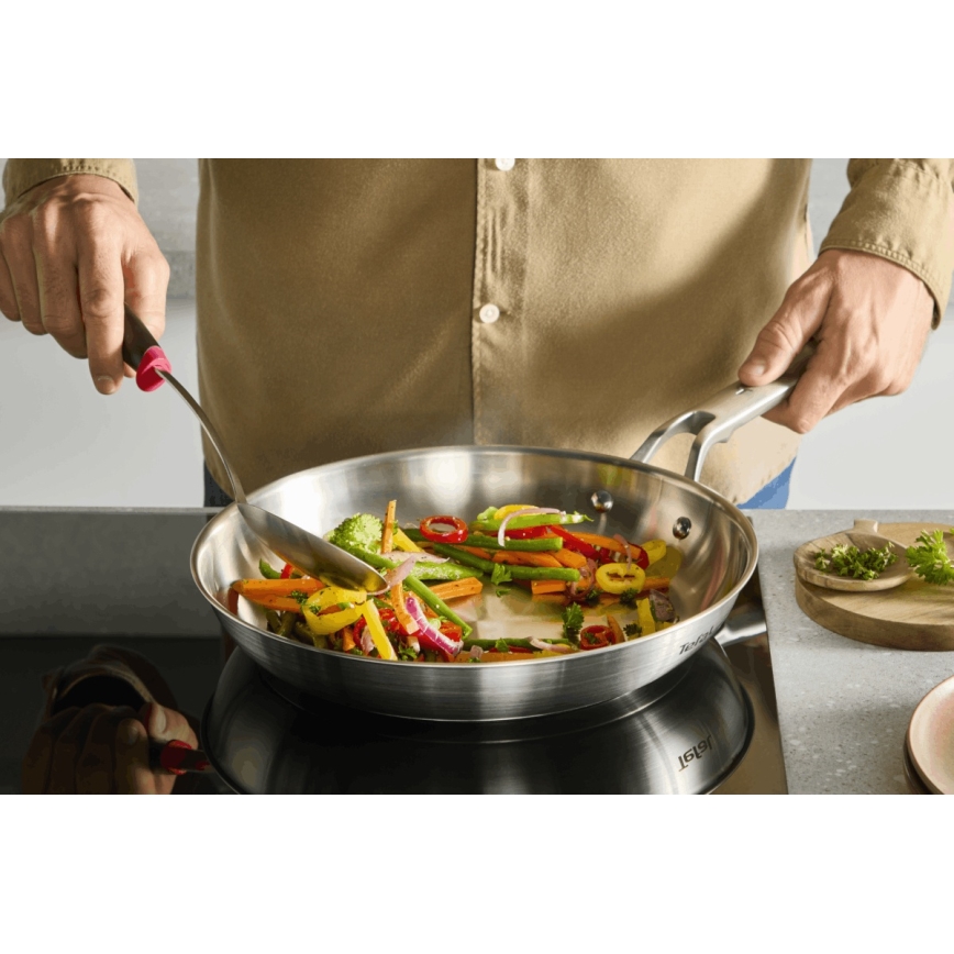Tefal - EXTREME 24 cm rozsdamentes acél serpenyő