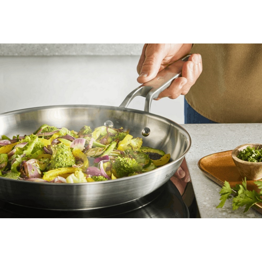 Tefal - EXTREME 28 cm rozsdamentes acél serpenyő