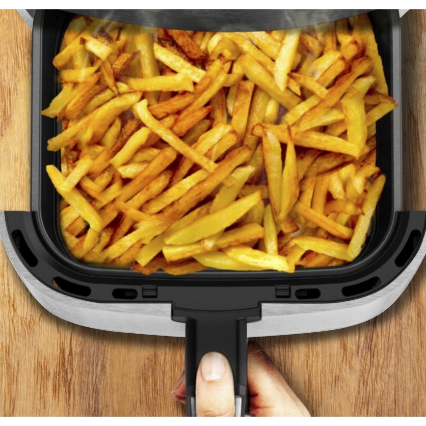 Tefal - Forró levegős fritőz 4,2 l EASY FRY&GRILL 2 az 1-ben 1550W/230V rozsdamentes acél