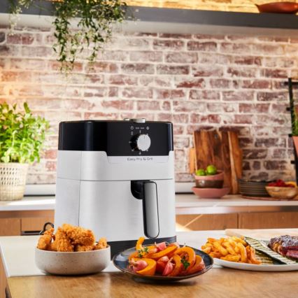 Tefal - Forró levegős fritőz 4,2 l EASY FRY&GRILL 2 az 1-ben 1550W/230V rozsdamentes acél