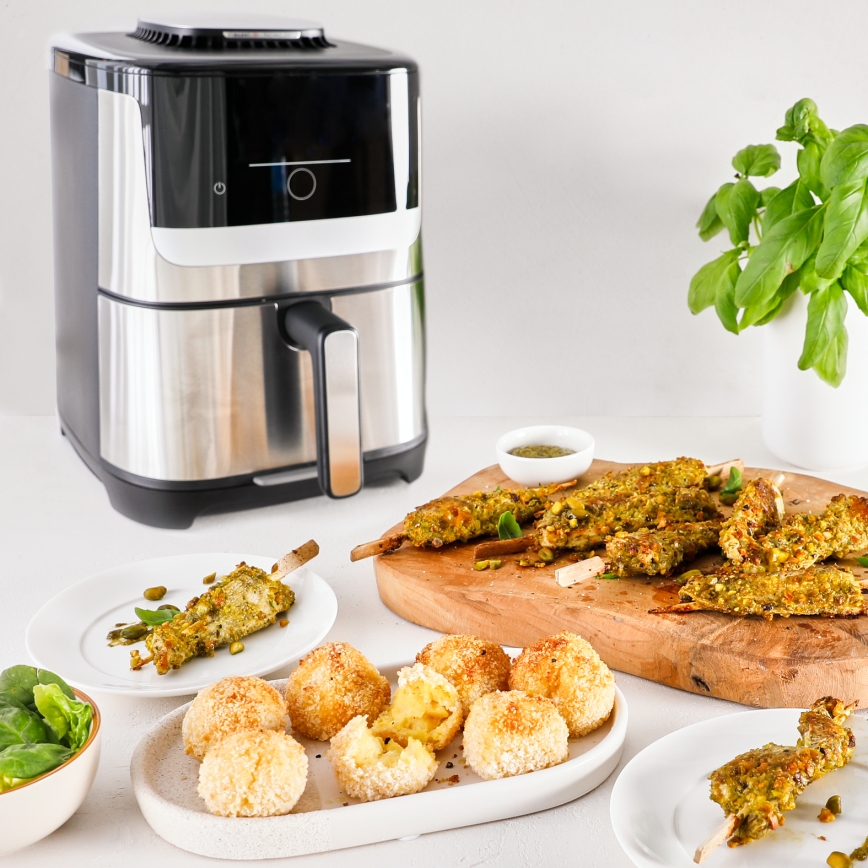 Tefal - Forró levegős fritőz 5 l EASY FRY SILENCE 10 az 1-ben 1400-1670W/230V