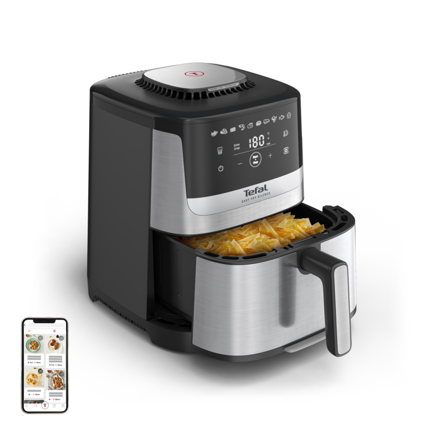 Tefal - Forró levegős fritőz 5 l EASY FRY SILENCE 10 az 1-ben 1400-1670W/230V