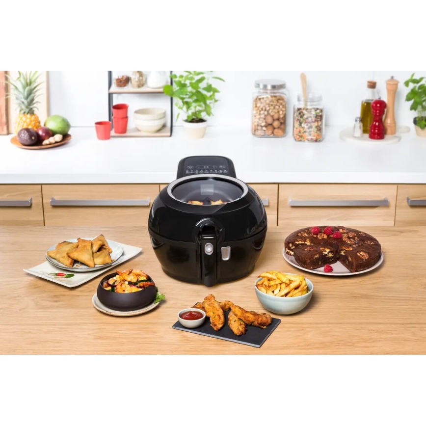Tefal - Forró levegős sütő ACTIFRY GENIUS DUAL MOTION 1,2l 1350W/230V fekete