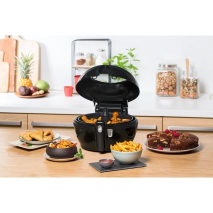 Tefal - Forró levegős sütő ACTIFRY GENIUS DUAL MOTION 1,2l 1350W/230V fekete